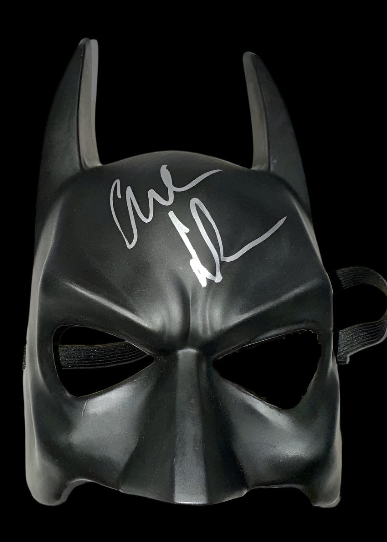 Christian Bale Signed Batman Mask - Beckett COA